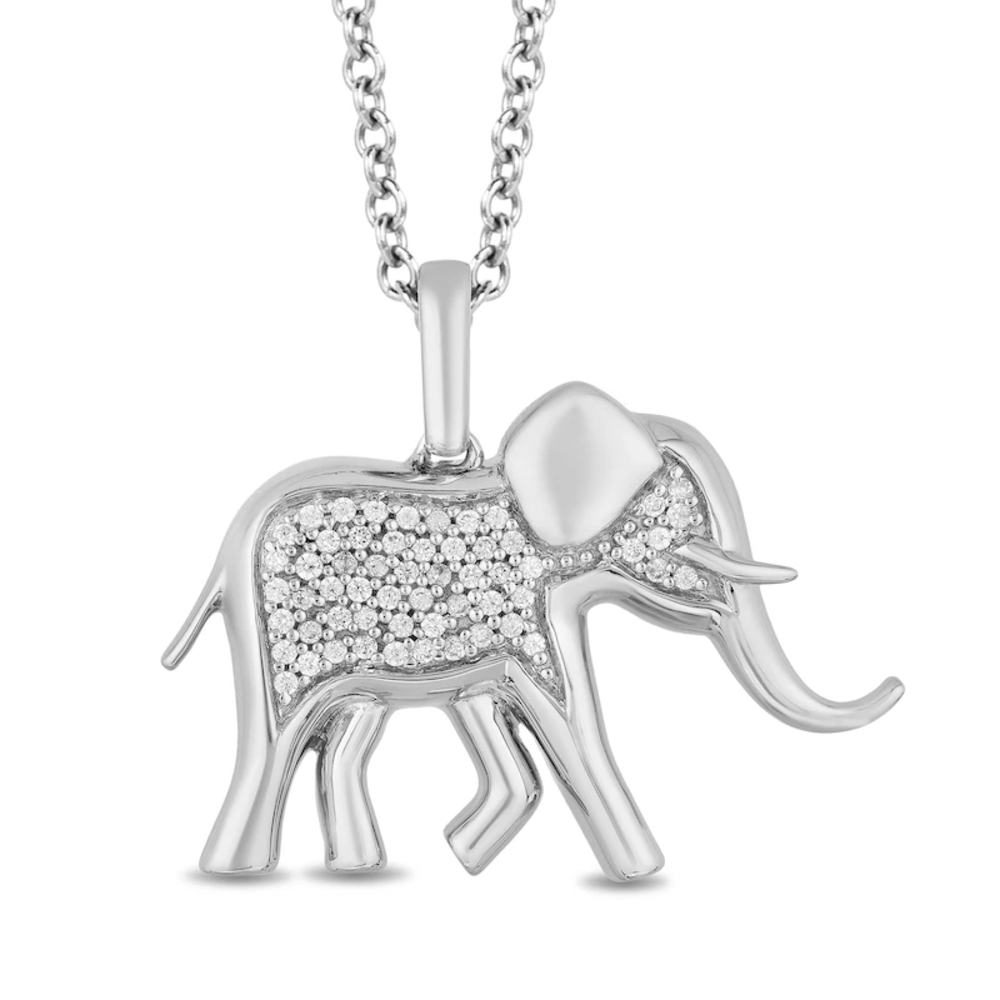 Disney Silver Elephant Necklace